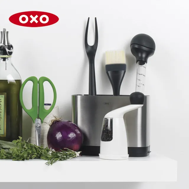 【OXO】好好塗矽膠燒烤刷(好清洗不掉毛 鎖油設計 刷油均勻 耐高溫300度)