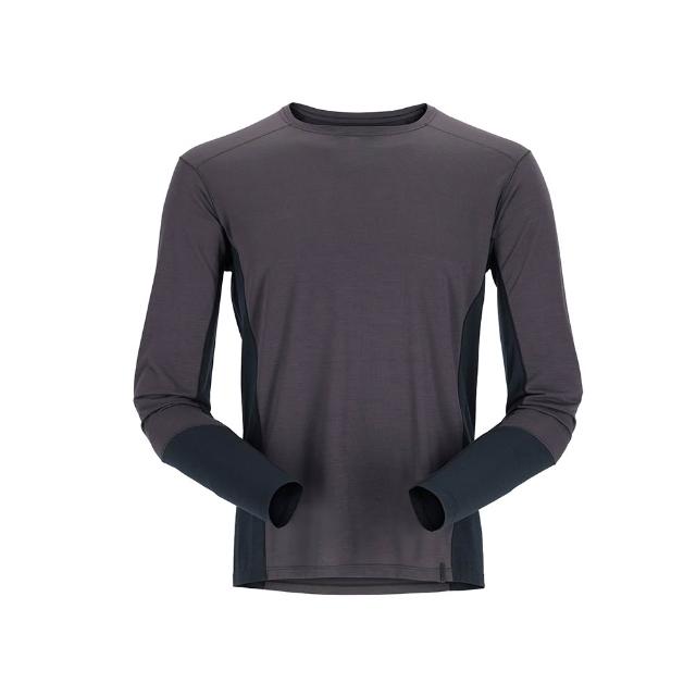 【RAB】Syncrino Base LS Tee 羊毛混紡長袖排汗衣 男款 石墨灰 #QBL32