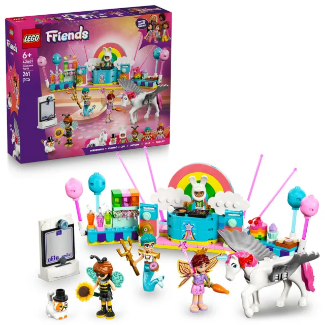 【LEGO 樂高】Friends 42661 獨角獸和仙子變裝派對(家家酒 居家擺設 兒童玩具 積木)