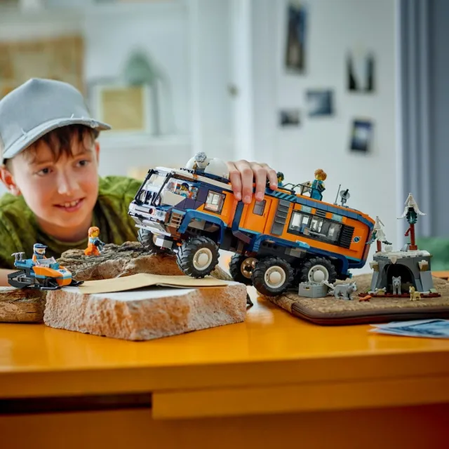 【LEGO 樂高】城市系列 60471 北極探險家科學實驗室卡車(男孩禮物 兒童玩具 積木 居家擺設)