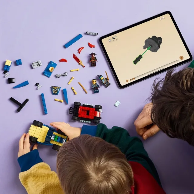 【LEGO 樂高】旋風忍者系列 71840 羅格和錐克斯的賽車大對決(忍者積木 兒童玩具 幼兒積木 猛龍崛起)