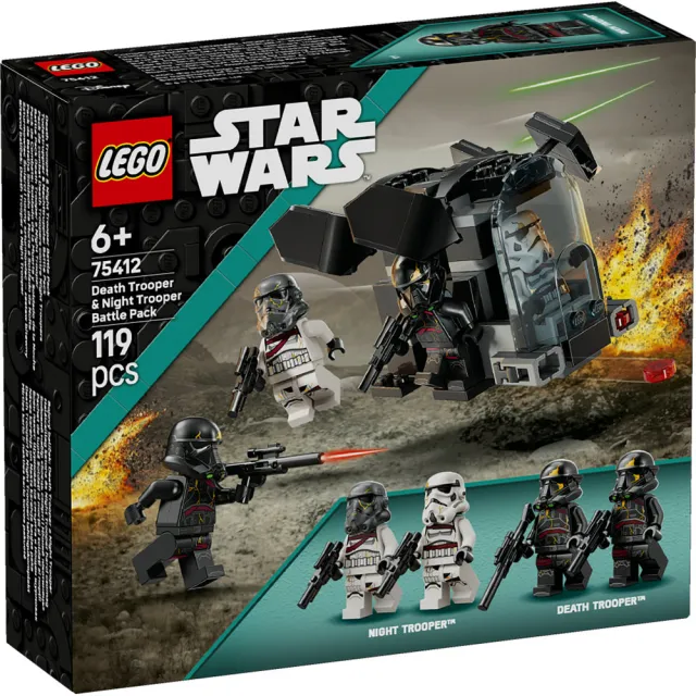 【LEGO 樂高】星際大戰系列 75412 死亡特種兵與 Night Trooper 戰鬥組(Star Wars 擺設 積木 玩具模型)