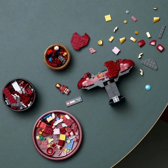 【LEGO 樂高】漫威超級英雄系列 76327 鋼鐵人 MK4 半身像(漫威 鋼鐵人 居家擺設 玩具模型)