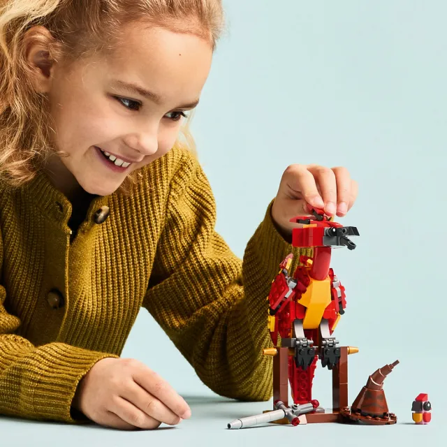 【LEGO 樂高】哈利波特系列 76448 佛客使：鄧不利多的鳳凰(Harry Potter 鳳凰 兒童玩具 積木)