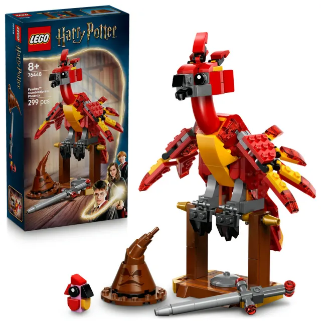 【LEGO 樂高】哈利波特系列 76448 佛客使：鄧不利多的鳳凰(Harry Potter 鳳凰 兒童玩具 積木)