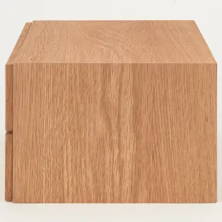 【MUJI 無印良品】橡木組合收納櫃/半型/抽屜/2段(大型家具配送)