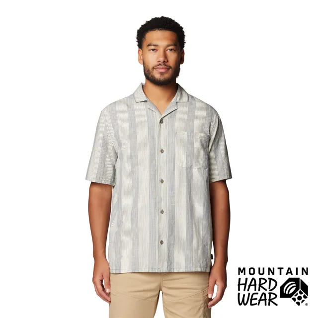 【Mountain Hardwear】Cottonwood Camp Lite Short 輕量透氣條紋短袖襯衫 滿月藍地層條紋 男款 #2110241