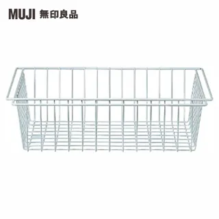 【MUJI 無印良品】SUS追加網籃/亮面淺灰/84(大型家具配送)