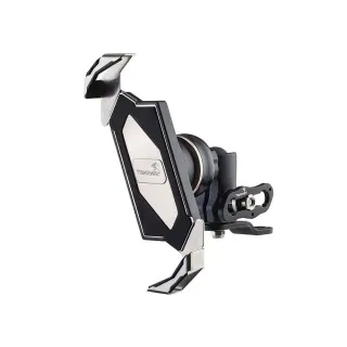 【TAKEWAY】黑隼Z機車手機架-逆磁浮減震-後照鏡防盜版(LA3-PH05-AnvR/重機/摩托車導航手機夾)