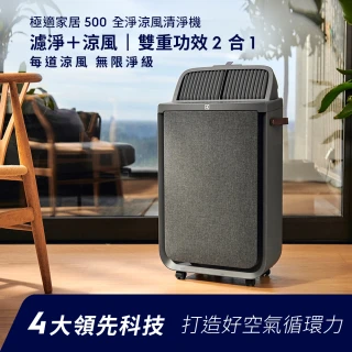【Electrolux 伊萊克斯】極適家居 500 全淨涼風清淨機(EP51-45DGA 寧靜灰)