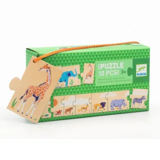 【Djeco 智荷 官方直營】紙拼圖/非洲動物