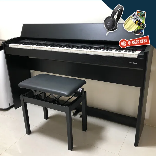 【ROLAND 樂蘭】F701 88鍵 推蓋式 電鋼琴 更細膩音色(送保固7年/錄音USB線/耳機/鋼琴保養油)