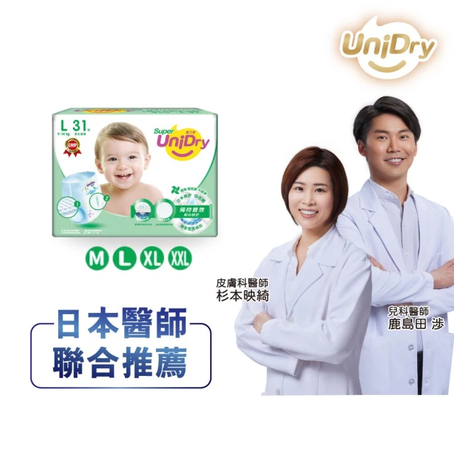【優力寶】第3代超薄優力褲嬰兒紙尿褲M-XXL(8包/箱)