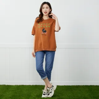 【betty’s 貝蒂思】網路獨賣★鬆緊腰牛仔七分褲M-2L
