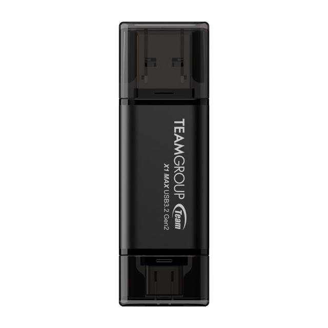 【Team 十銓】X1 MAX 128GB USB 3.2  Gen2 TYPE-C 雙介面勁速固態行動碟(讀取1000MB/s 五年保固)