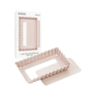 【Chefmade 學廚】宇宙工作室 學廚7吋長方形活底蛋糕模(WK9210不沾7吋派盤)