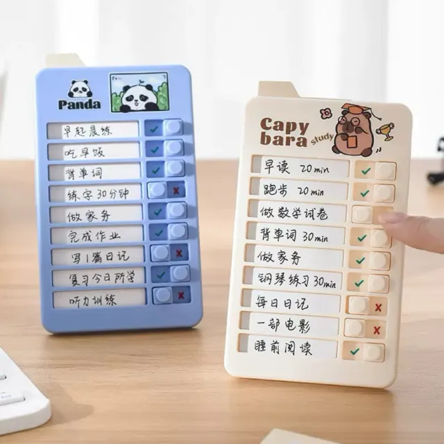 【安朵童舖】現貨兒童自律打卡器女童自律學習計劃表迷你自律打卡器男童自律神器作業課程表時間管理(12)