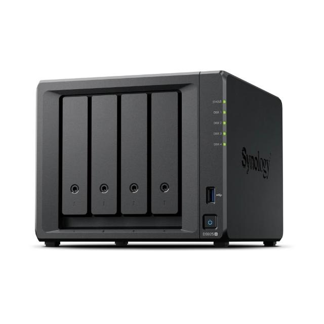 【Synology 群暉科技】搭 16TB x2 ★ DS925+ 4bay NAS 網路儲存伺服器(HAT3310-16TB)