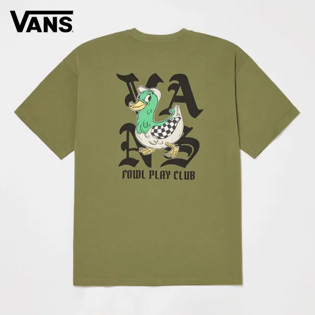 【VANS】官方旗艦 Duck 綠色短袖T恤