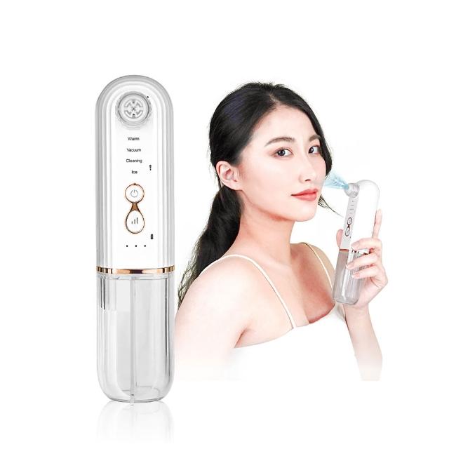 Ms.elec米嬉樂 水飛梭淨膚粉刺儀 AC-003,專為臉部設計的充電式淨膚工具,尺寸205x50x40mm,重量僅330g,輕巧便攜。採用水飛梭技術有效清除黑頭粉刺,配備分隔式水箱、一體式水箱、大圓吸頭、橢圓吸嘴及自動清潔蓋,USB充電線隨附。中國製造,國際電壓無,1年保固,完美適合個人衛生保養,提升肌膚清澈光滑。 Ms.elec米嬉樂 水飛梭淨膚粉刺儀