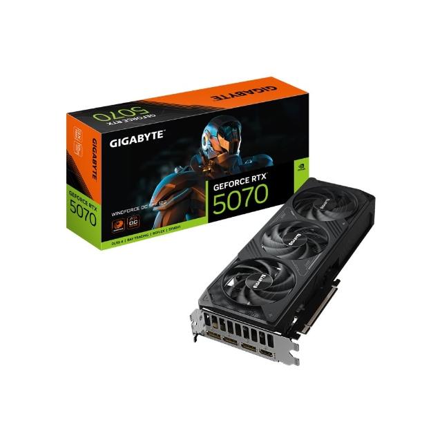 【GIGABYTE 技嘉】GeForce RTX5070 WINDFORCE OC SFF 12G 顯示卡(GV-N5070WF3OC-12GD)