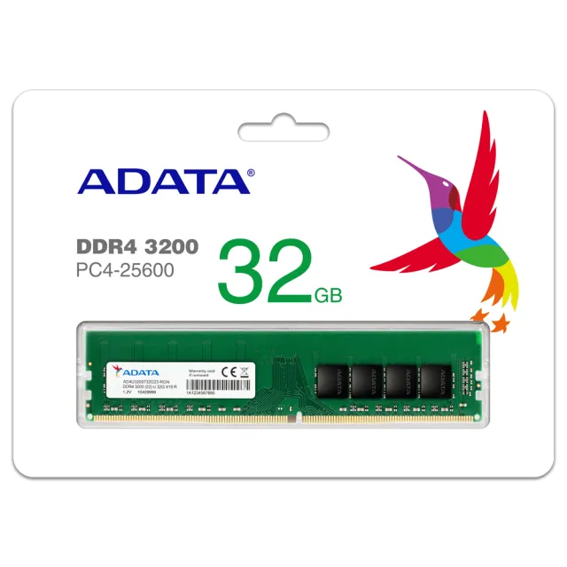 【ADATA 威剛】Premier DDR4 3200 32GB 桌上型記憶體(AD4U3200732G22-SGN)
