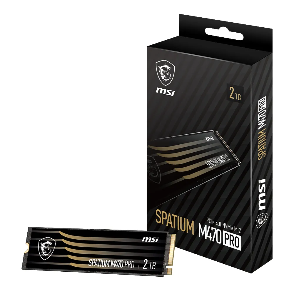 MSI 微星】SPATIUM M470 Pro 2TB M.2 2280 PCIe 4.0 ssd固態硬碟(讀