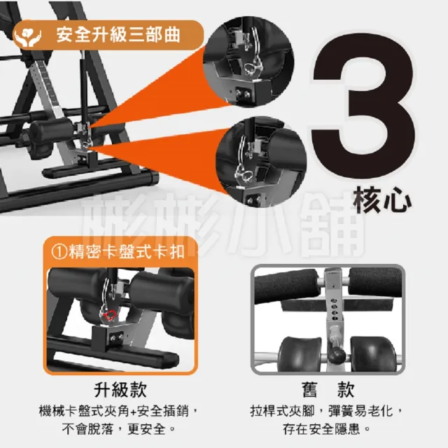 【彬彬小舖】旗艦升級『豪華倒立機』升級大全配(肩托+充氣式腰枕+ 強固方管+舒適U型壓腳+安全帶)