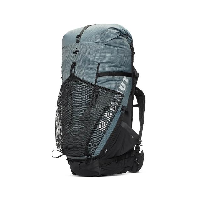 【Mammut 長毛象官方直營】Ducan Spine 70-80 W 動態背負健行後背包 70-80L 地層灰藍/黑 女款 #2530-01520