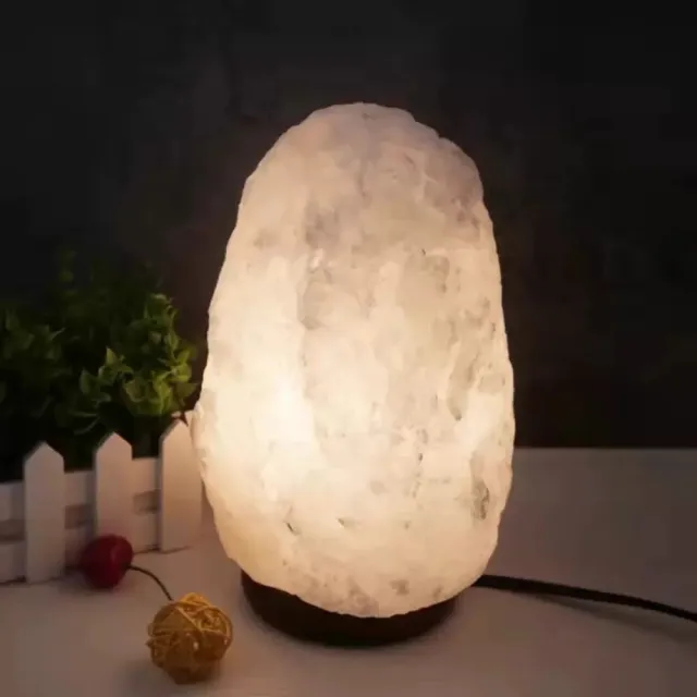 【礦世奇鹽】雪白色巴基斯坦鹽燈2kg-3kg(小夜燈、夜燈、鹽燈、燈、桌燈、風水、巴基斯坦玫瑰鹽)