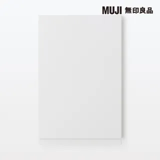 【MUJI 無印良品】SUS側板/大/亮面淺灰 3段對應/寬37.5×深1.6×高58.5cm(大型家具配送)