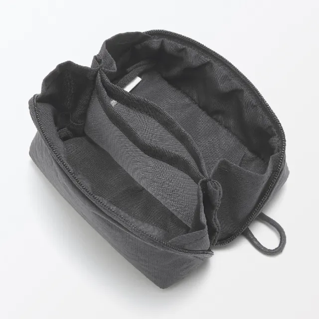 【MUJI 無印良品】皺褶尼龍廣口收納袋/S.約11*6*3.5cm(共3色)