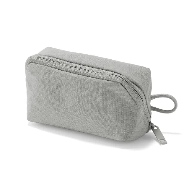 【MUJI 無印良品】皺褶尼龍廣口收納袋/S.約11*6*3.5cm(共3色)