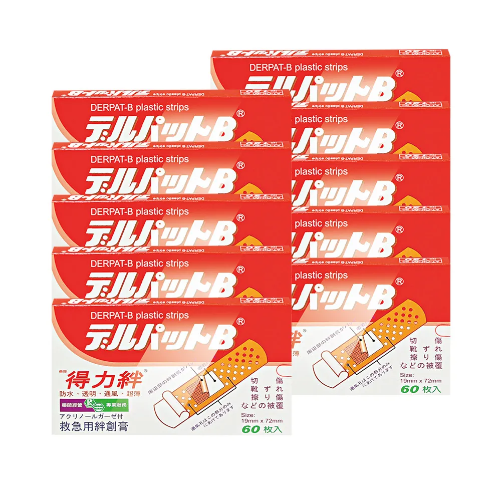 【藥聯生技】得力絆X10盒(60片/盒 妥療速醫療用貼布)