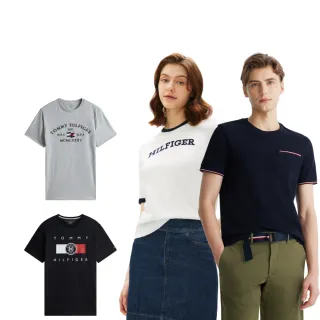 【Tommy Hilfiger】官方旗艦館 男女精選短袖T恤 多款任選