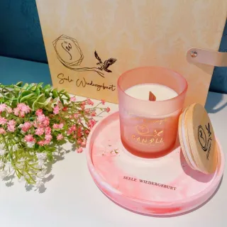 【Seele Wiedergeburt 靈醒】蠟燭擴香禮組(香氛蠟燭 送禮) 禮盒 禮品 禮組 擴香 收納盤   交換禮物