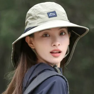 【MoonDy】遮陽帽 防曬帽子 透氣帽子 漁夫帽 釣魚帽 露營帽 工裝帽 太陽帽 戶外帽 大帽檐 