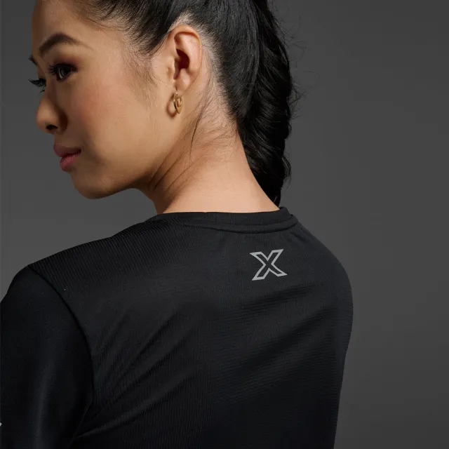 【2XU】W Aero Tee 女士 輕盈吸濕排汗短袖運動T恤 黑(2X24SSW520399)