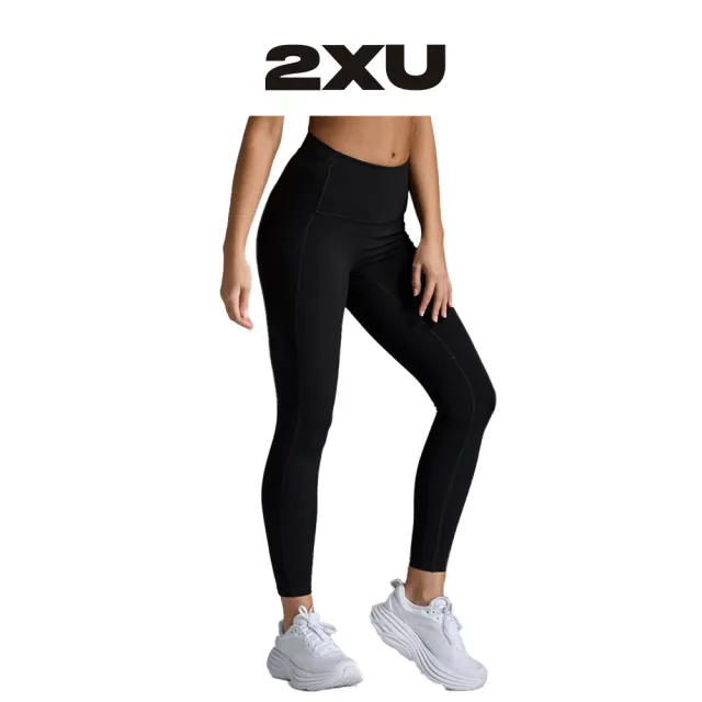 【2XU】W Form Stash Compression Tight With Pockets 女士 全長高腰修身多功能口袋深蹲防透壓縮褲 黑