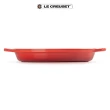 【Le Creuset】典藏琺瑯鑄鐵鍋雙耳橢圓烤盤28cm(櫻桃紅)
