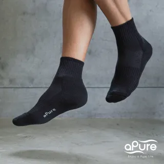 【aPure】除臭襪-多功吸濕排汗科技運動襪(中筒襪)