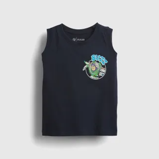 【GAP】男幼童裝 Gap x Disney迪士尼聯名 Logo純棉印花圓領背心-海軍藍(779233)