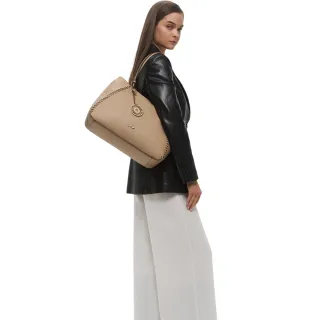 【LA MARTINA】交換禮物 義大利原裝進口 限量2折 頂級皮革托特包肩背包 1815P 全新專櫃展示品(燕麥 