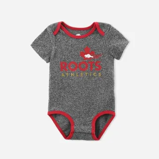 【Roots】Roots 嬰兒-CANADA 包屁衣(灰色)