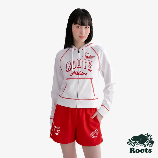 【Roots】Roots女裝- CANADA 連帽外套(白色)