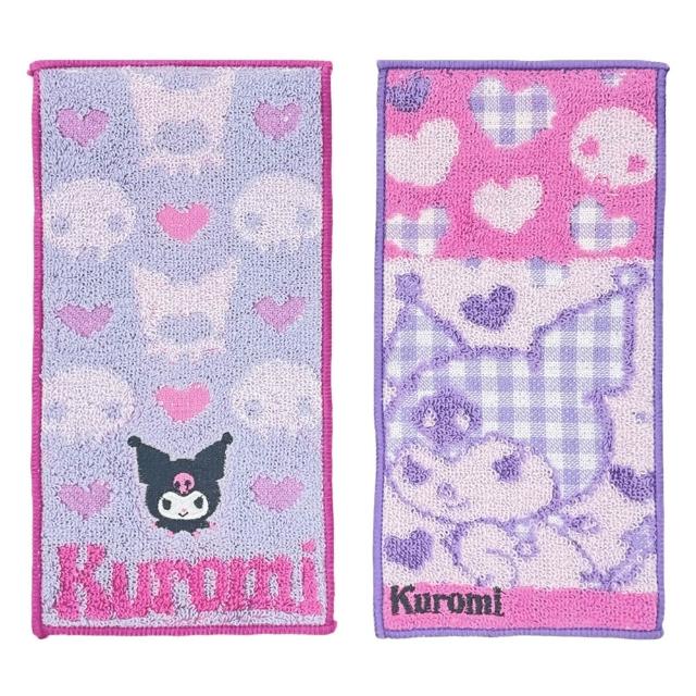 【Marushin 丸真】三麗鷗 純棉刺繡口袋小毛巾 二入組(酷洛米)