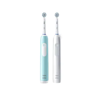 【德國百靈Oral-B-】PRO1 3D電動牙刷-兩色可選 雙入組
