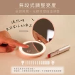 【AWSON 歐森】日本歐森充電式多功能LED化妝鏡/AWD-1017(雙鏡面/2倍放大/三段補光)