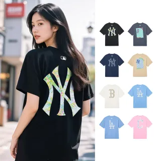 【MLB】背後大Logo短袖T恤 MONOGRAM系列 道奇/紅襪/洋基隊(3ATSM0443.TSM03-多款任選)