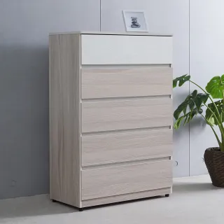 【時尚屋】[CW24]莫德白榆木2.6尺五斗櫃CW24-K980(台灣製/免組裝/斗櫃)